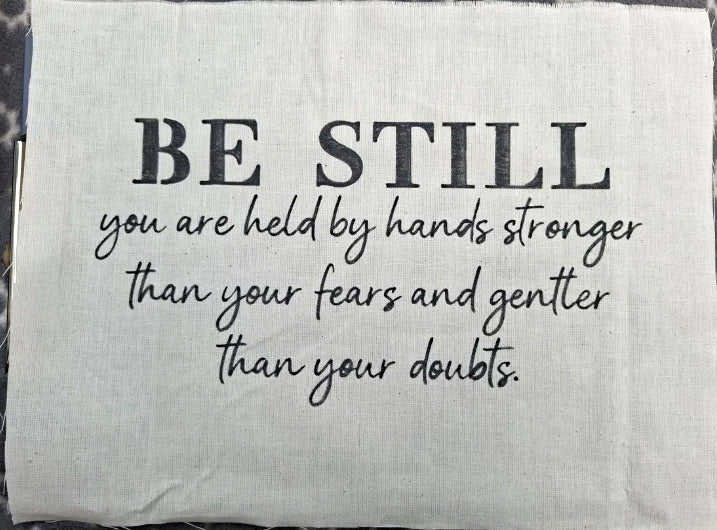 BE STILL - Blessing Stencil