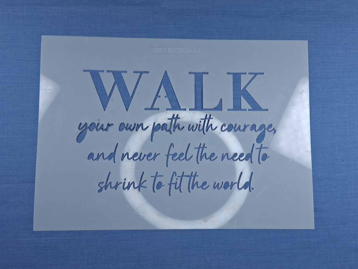 WALK — Blessing Stencil