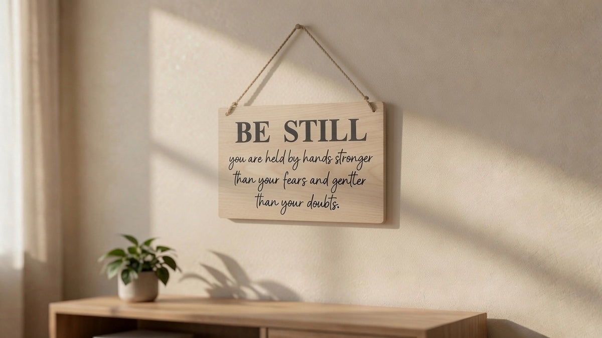 BE STILL - Blessing Stencil