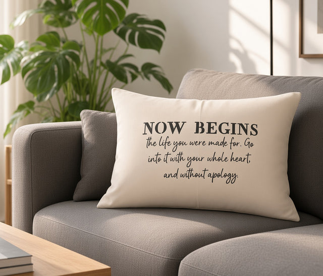 NOW BEGINS — Blessing Stencil