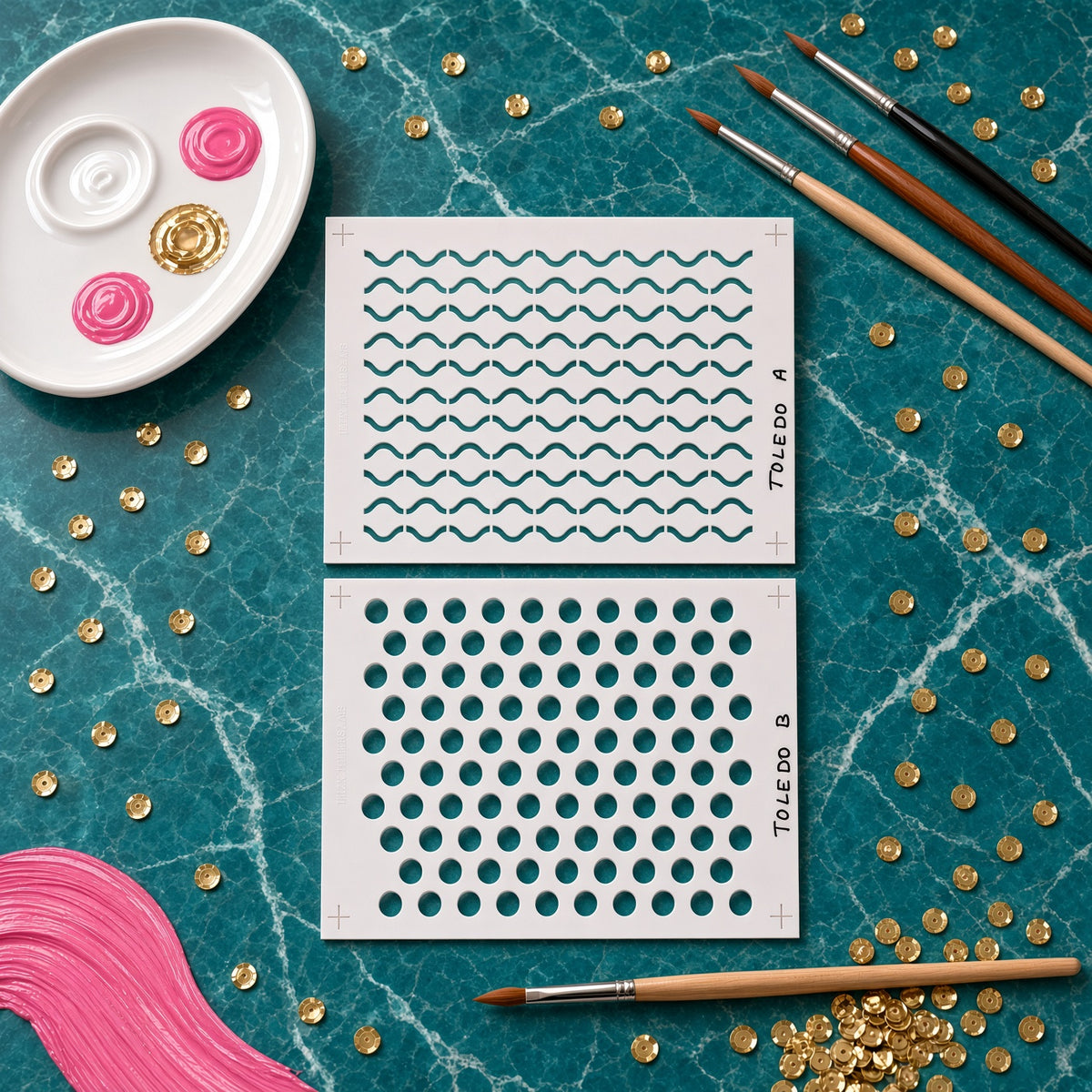 TOLEDO   Circle Story Stencil (Physical)